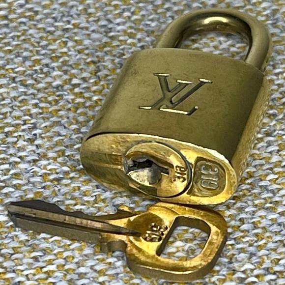 Louis Vuitton Gold Padlock with Key #319 - Picture 3 of 5
